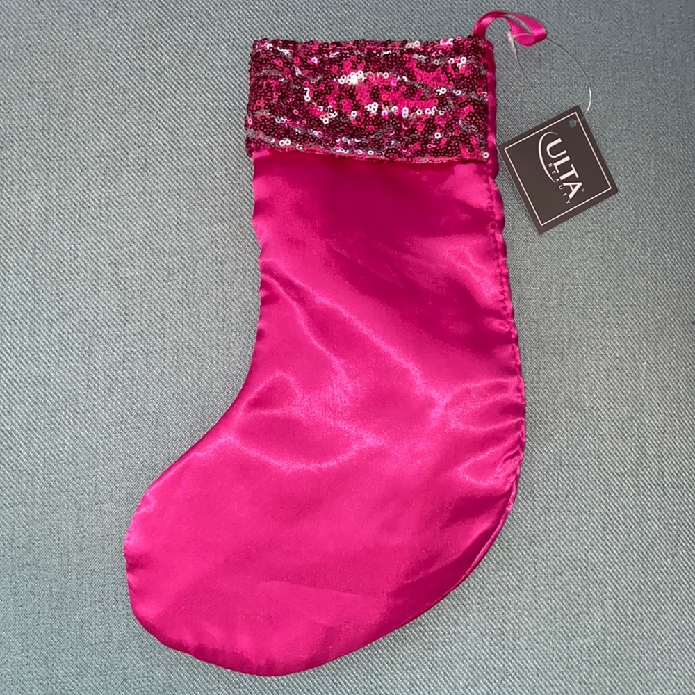 Pink Sequin Stocking
